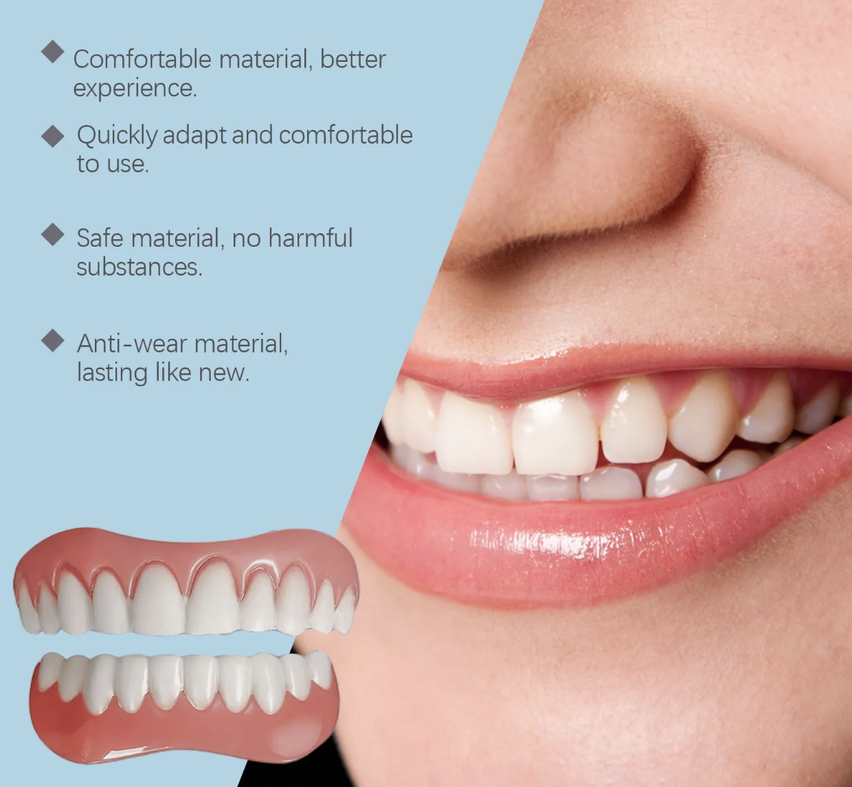AEXZR™ Set di protesi dentarie in silicone