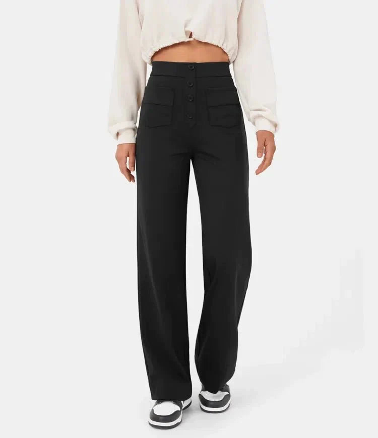 Adona™ Pantaloni elasticizzati a vita alta