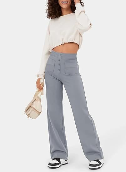 Adona™ Pantaloni elasticizzati a vita alta