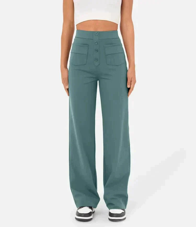 Adona™ Pantaloni elasticizzati a vita alta