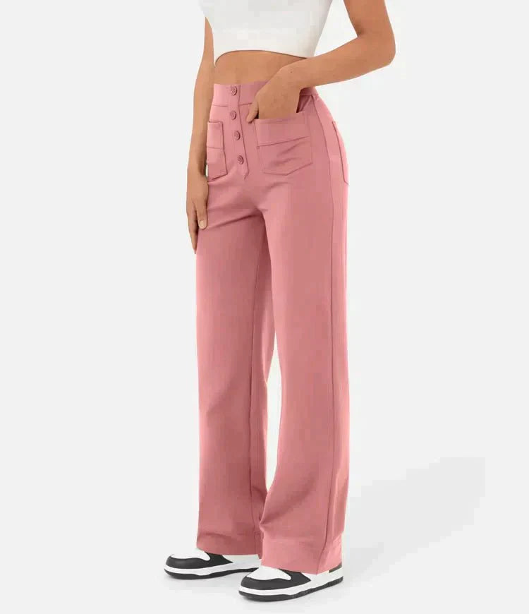 Adona™ Pantaloni elasticizzati a vita alta