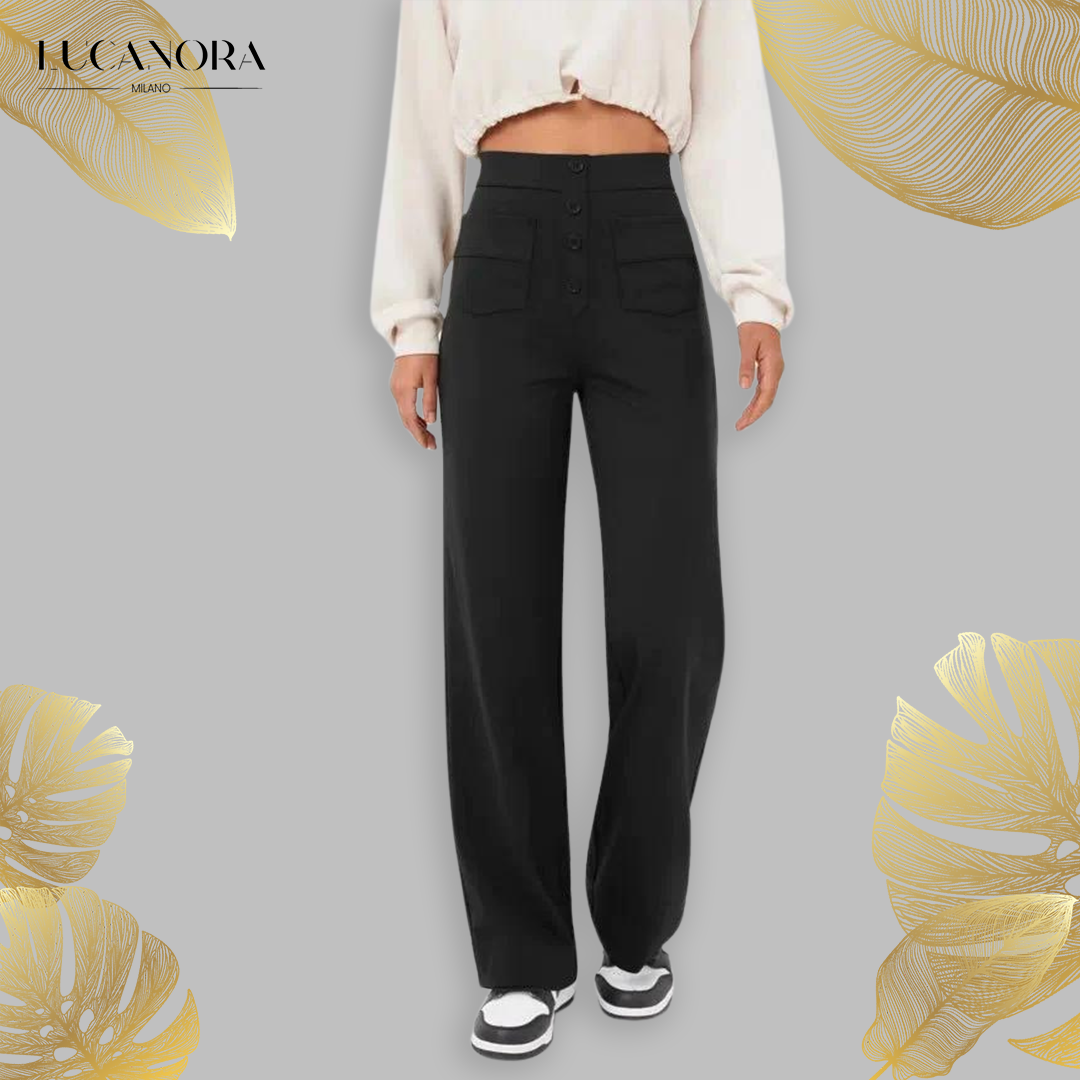 Adona™ Pantaloni elasticizzati a vita alta