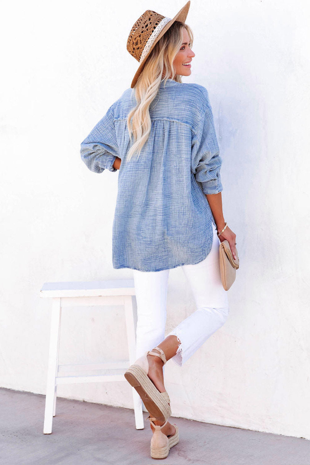 Alessia Belfi™ Camicia casual con bottoni da donna