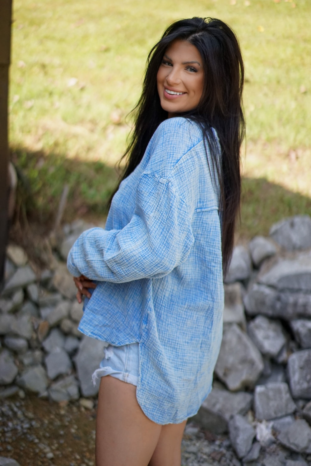Alessia Belfi™ Camicia casual con bottoni da donna