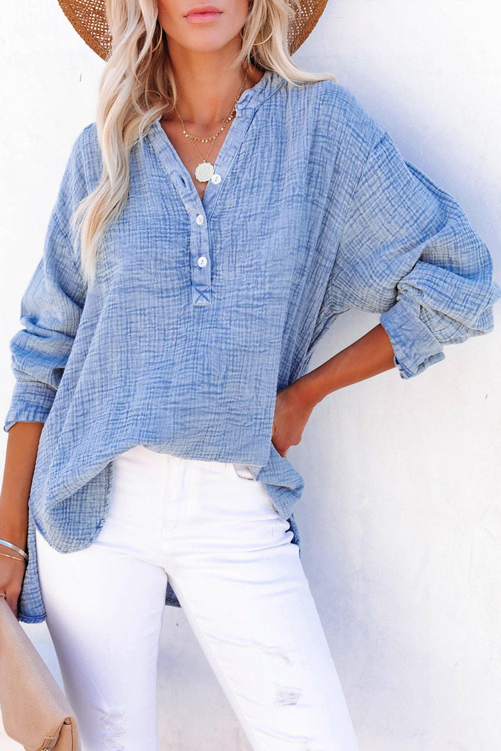 Alessia Belfi™ Camicia casual con bottoni da donna