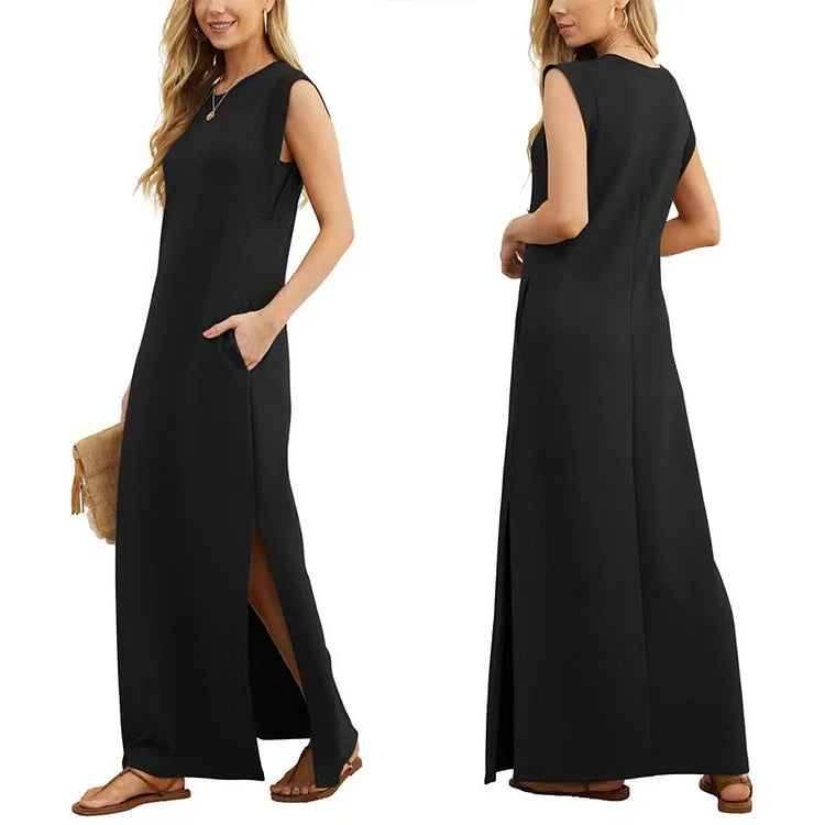 Alice Perra™ Abito casual largo con spacco