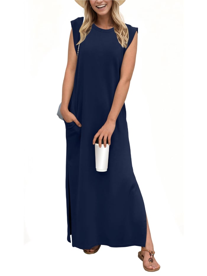 Alice Perra™ Abito casual largo con spacco
