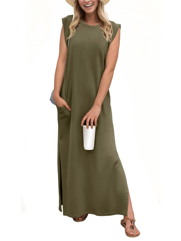 Alice Perra™ Abito casual largo con spacco