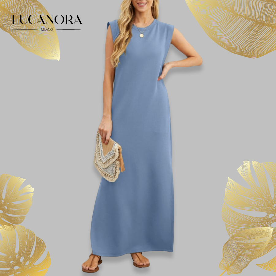 Alice Perra™ Abito casual largo con spacco