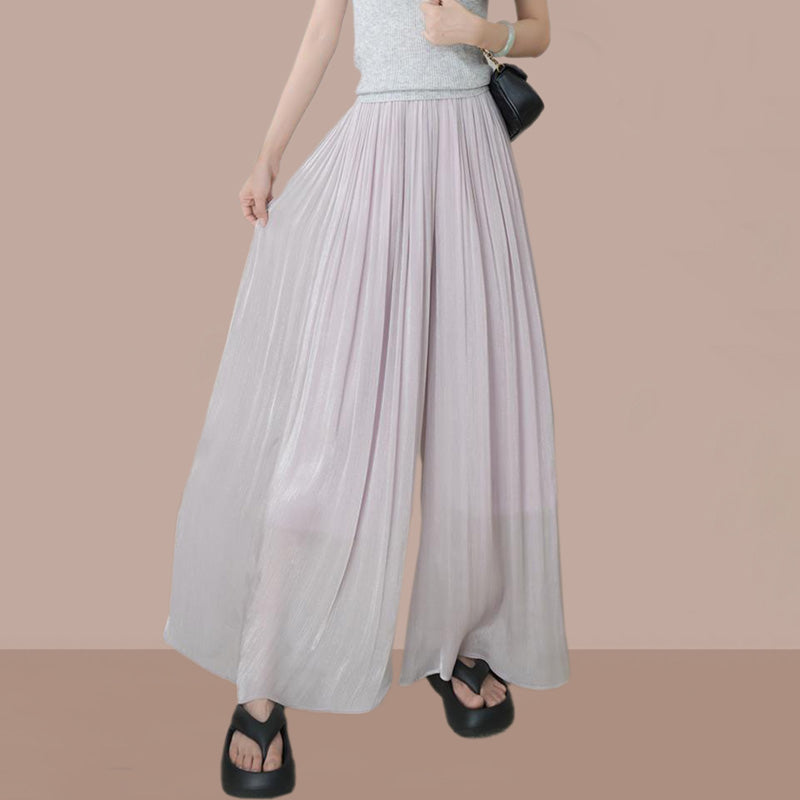Anastasie Girard™ Pantaloni smaltati a gamba larga