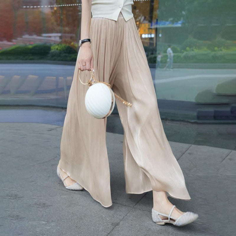 Anastasie Girard™ Pantaloni smaltati a gamba larga
