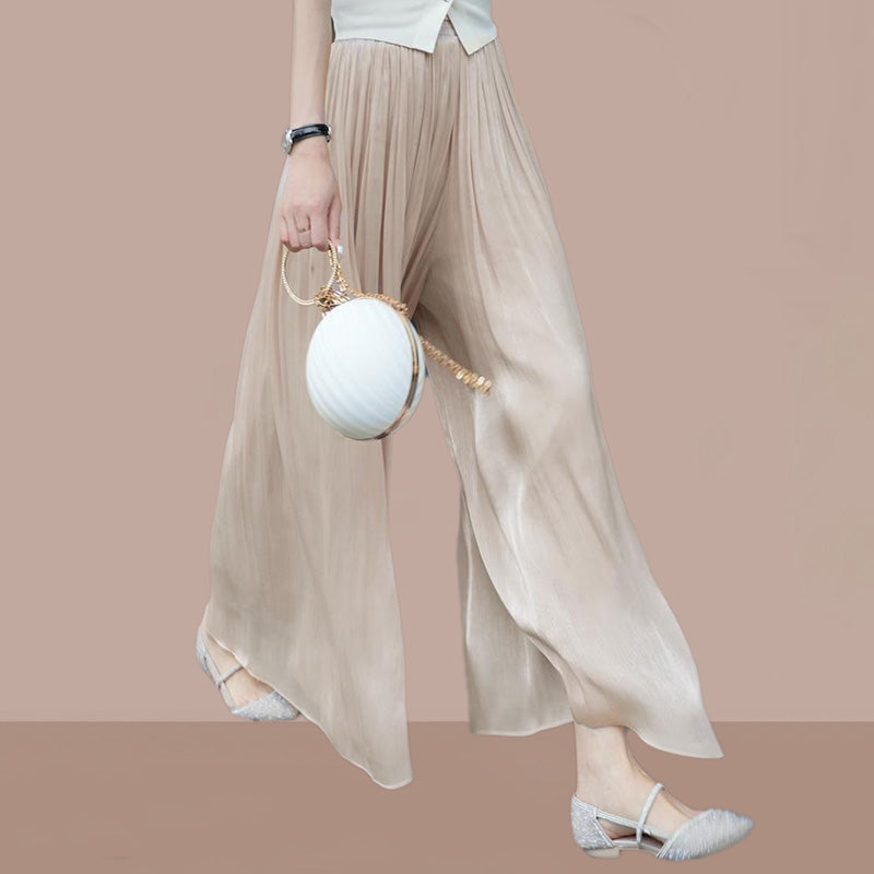 Anastasie Girard™ Pantaloni smaltati a gamba larga