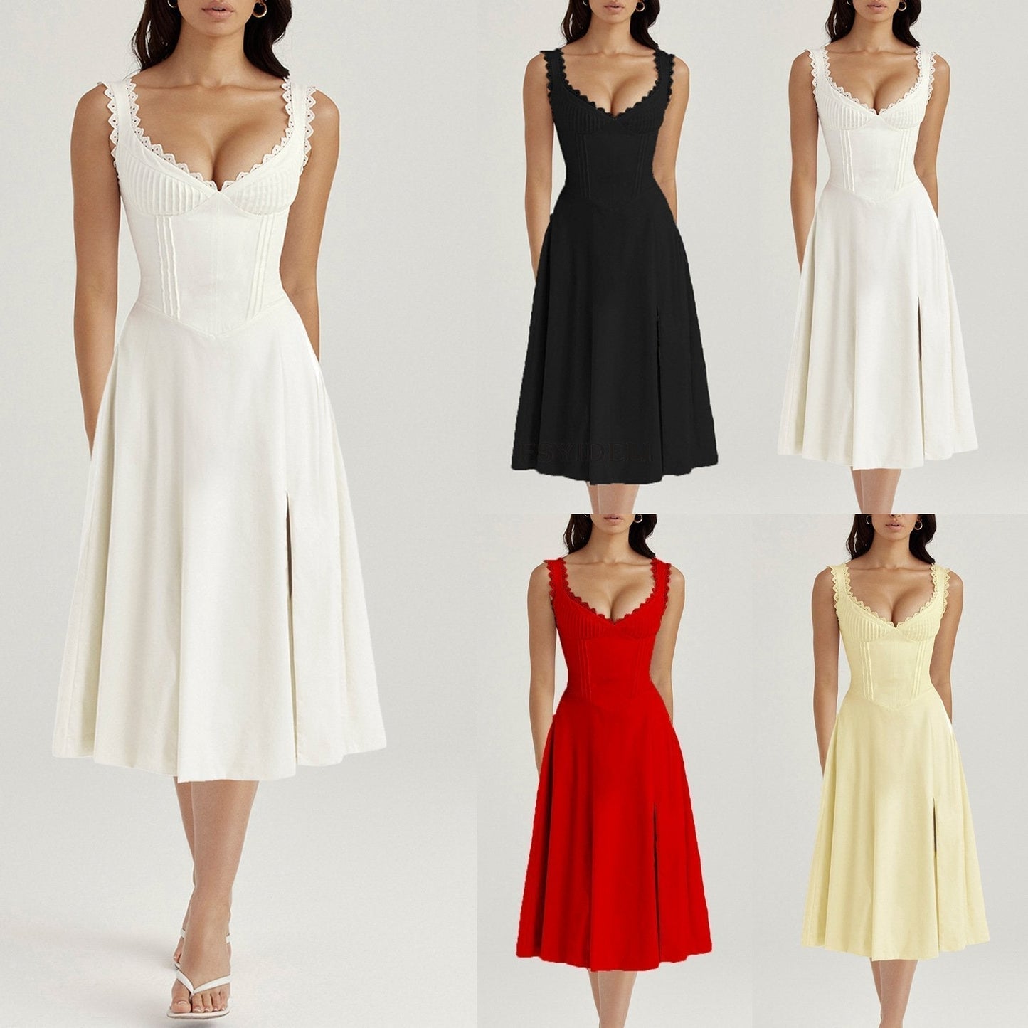 Angelica™️ Abito midi elegante