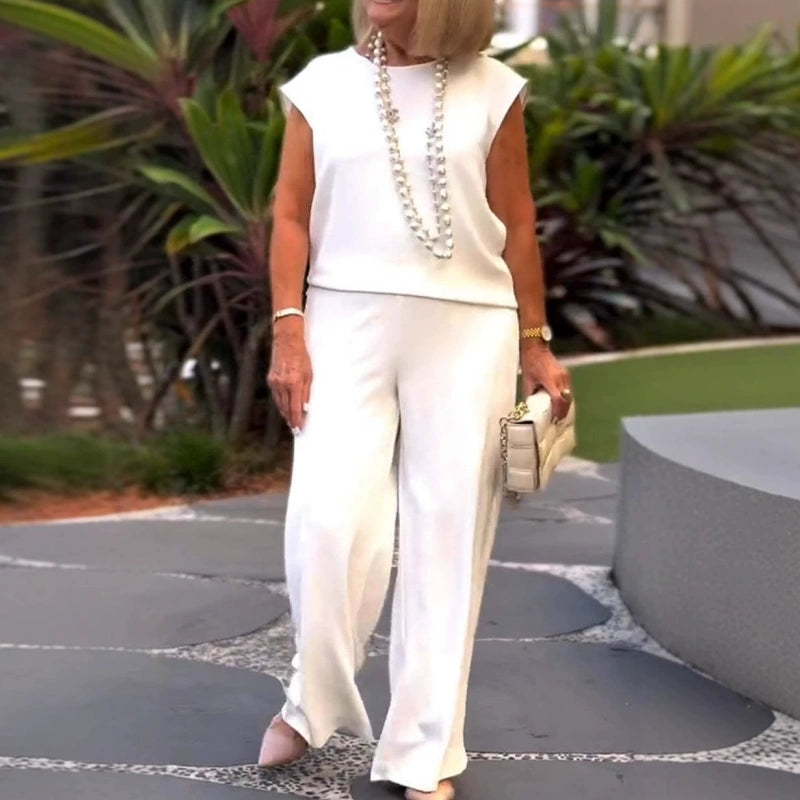 Appia Miceli™ Set camicetta e pantaloni da donna