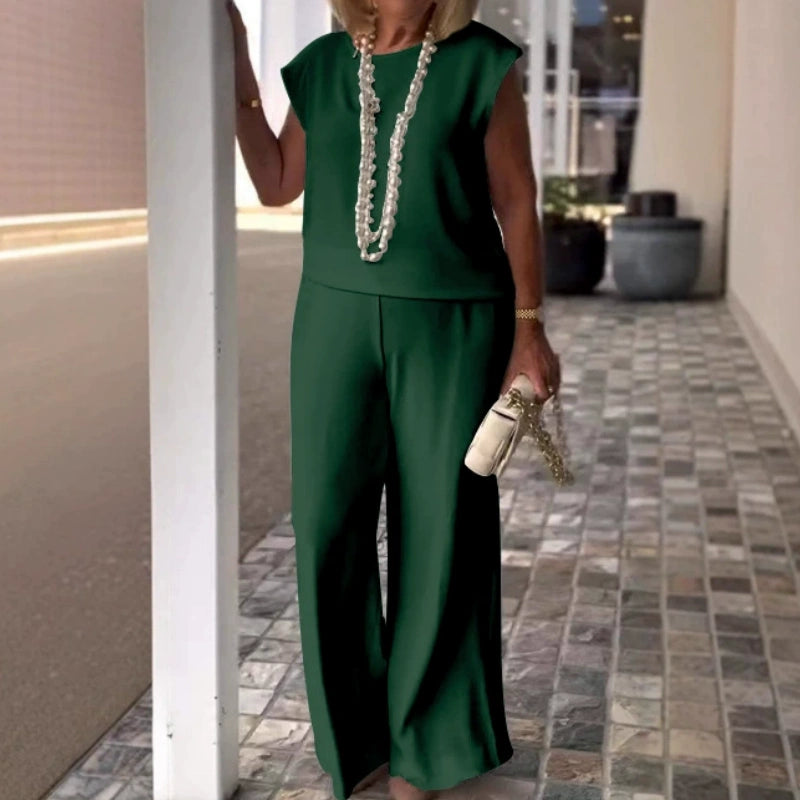 Appia Miceli™ Set camicetta e pantaloni da donna