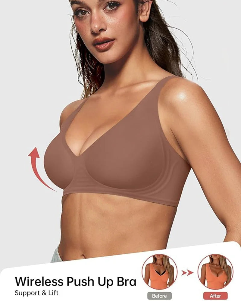 Arianna Nova™ Reggiseno senza ferretto con ferretto push-up a V profonda