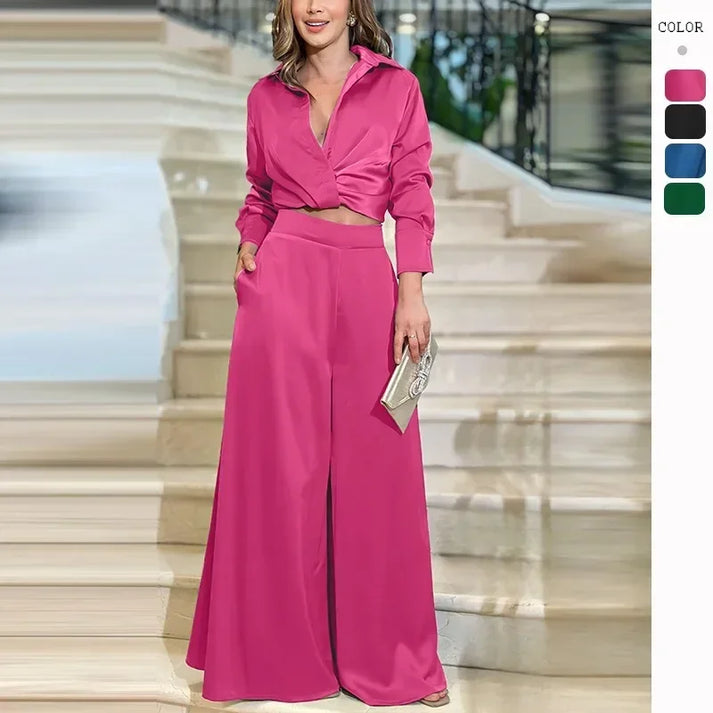 Aza Cerami™ Abito casual con risvolto da donna