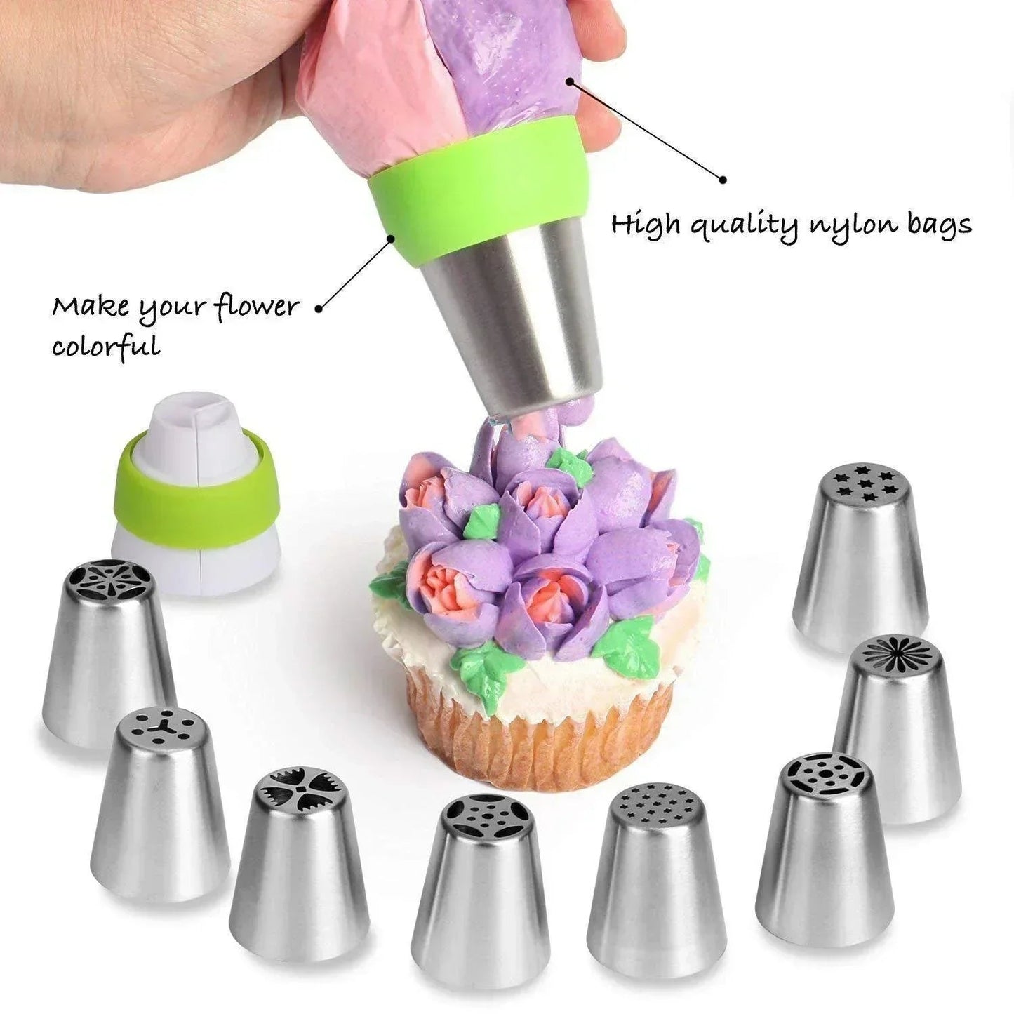 BakeSuppliez™️ Set per decorare torte con fiori