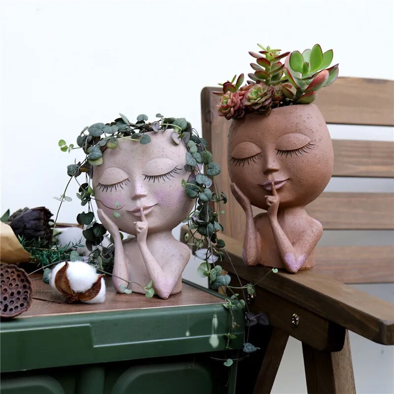 Botanica™ Vaso da fiori con una faccia