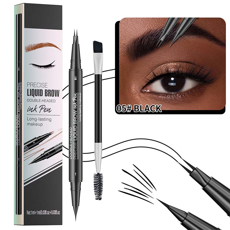 BrowFork™ Matita per sopracciglia impermeabile 2 in 1 con pennello