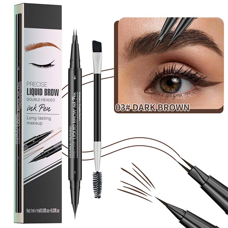 BrowFork™ Matita per sopracciglia impermeabile 2 in 1 con pennello