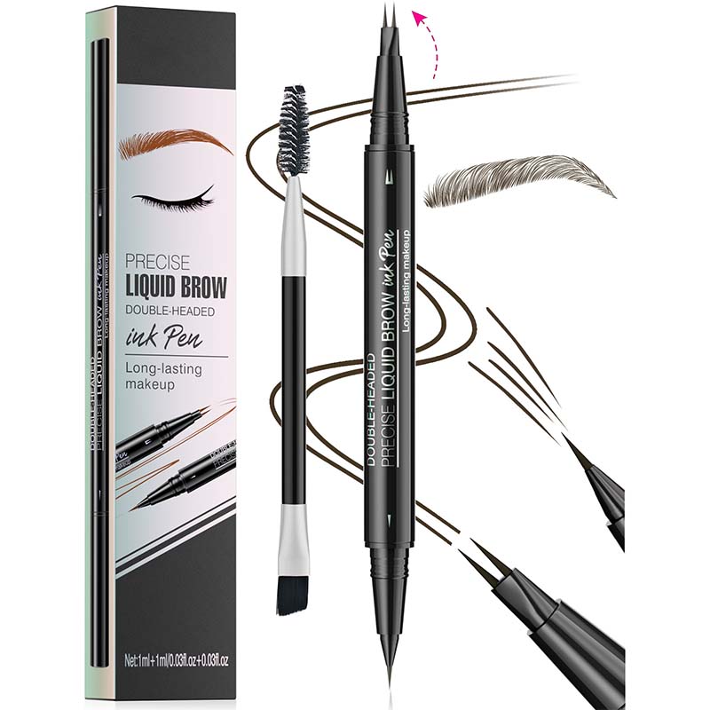 BrowFork™ Matita per sopracciglia impermeabile 2 in 1 con pennello