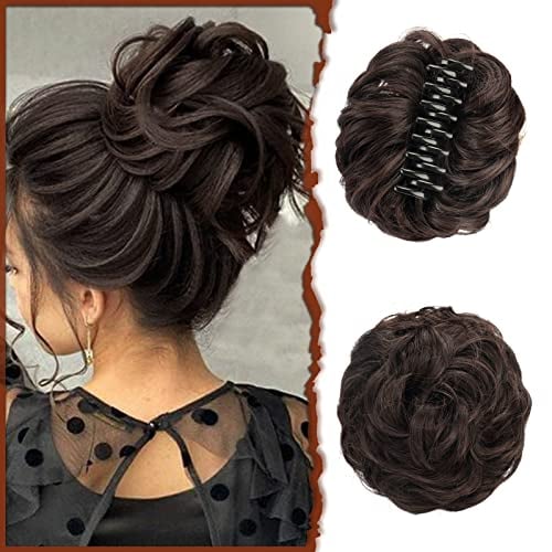 BunClip™ Chignon disordinato con clip a forma di artiglio sui capelli
