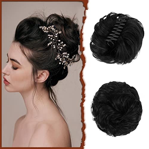 BunClip™ Chignon disordinato con clip a forma di artiglio sui capelli
