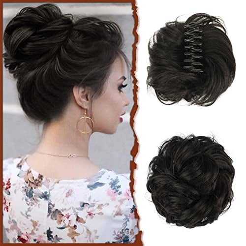 BunClip™ Chignon disordinato con clip a forma di artiglio sui capelli