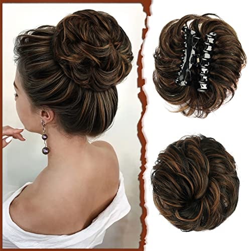 BunClip™ Chignon disordinato con clip a forma di artiglio sui capelli
