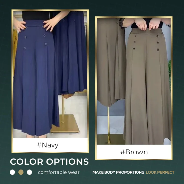 Clair Goulet™ Pantaloni a gamba larga vintage