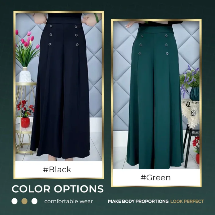 Clair Goulet™ Pantaloni a gamba larga vintage