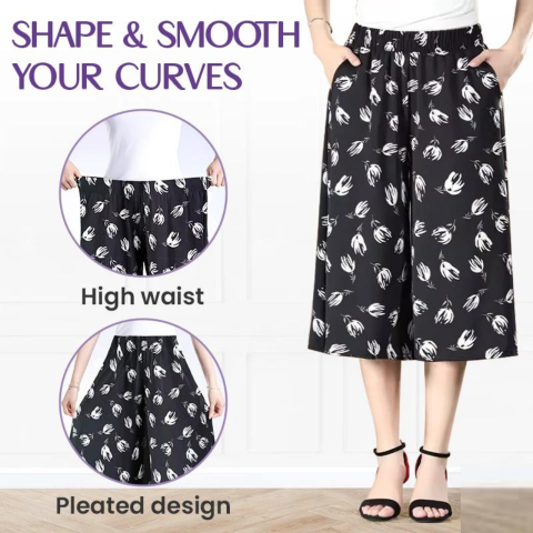 CurvyCharm™ Pantaloni stretch a gamba larga