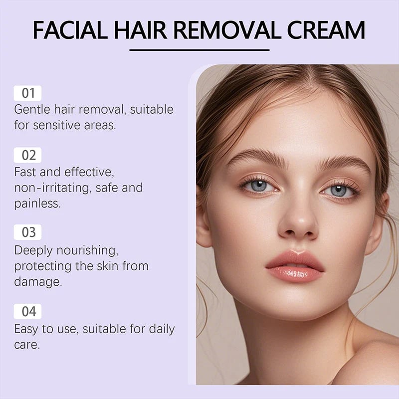 Dermade™ Crema depilatoria per il viso delicata e indolore