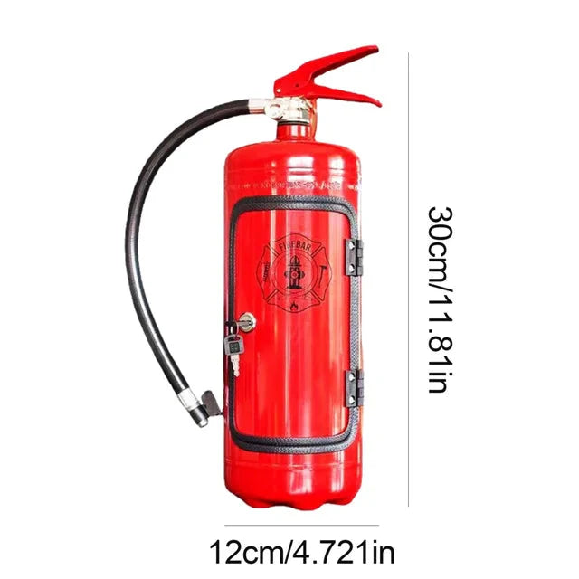 FireBar™ Minibar con l'aspetto di un estintore