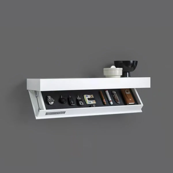 FlapSafe™ Mensola di design con sportello magico e scomparto segreto
