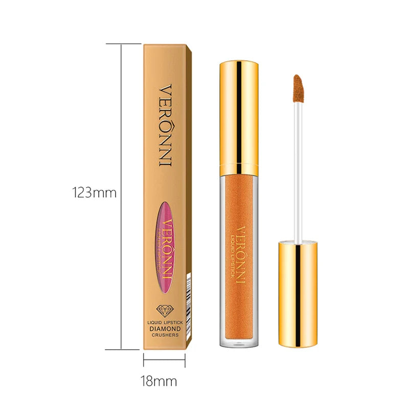 GlossiFlex™ Rossetto liquido metallizzato con glitter diamantati