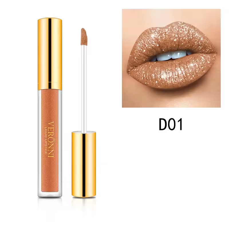 GlossiFlex™ Rossetto liquido metallizzato con glitter diamantati