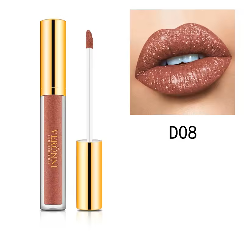GlossiFlex™ Rossetto liquido metallizzato con glitter diamantati