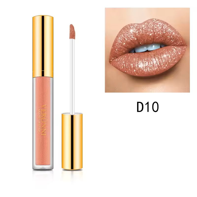 GlossiFlex™ Rossetto liquido metallizzato con glitter diamantati