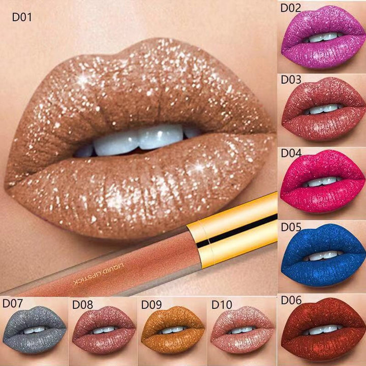 GlossiFlex™ Rossetto liquido metallizzato con glitter diamantati