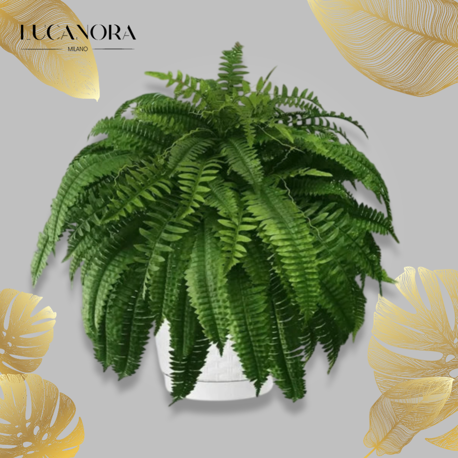 GreenAura™ Felce di Boston artificiale resistente ai raggi UV
