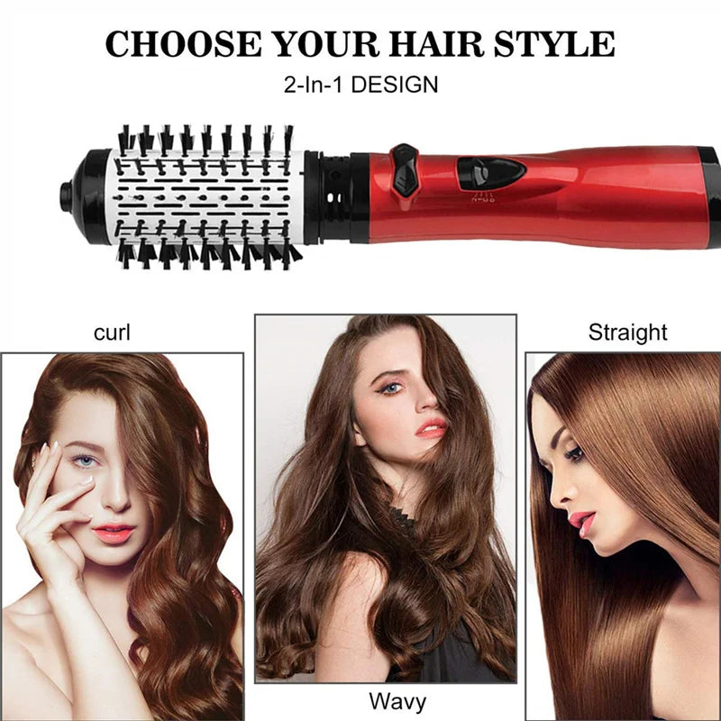 Hair Glam™️ Spazzola rotante, styler e asciugacapelli 3 in 1