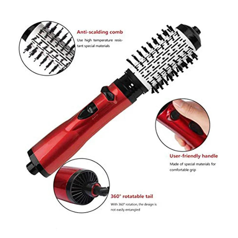Hair Glam™️ Spazzola rotante, styler e asciugacapelli 3 in 1