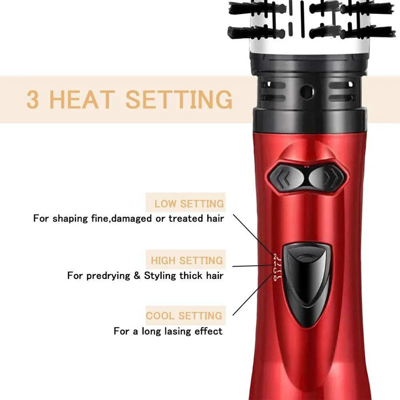 Hair Glam™️ Spazzola rotante, styler e asciugacapelli 3 in 1