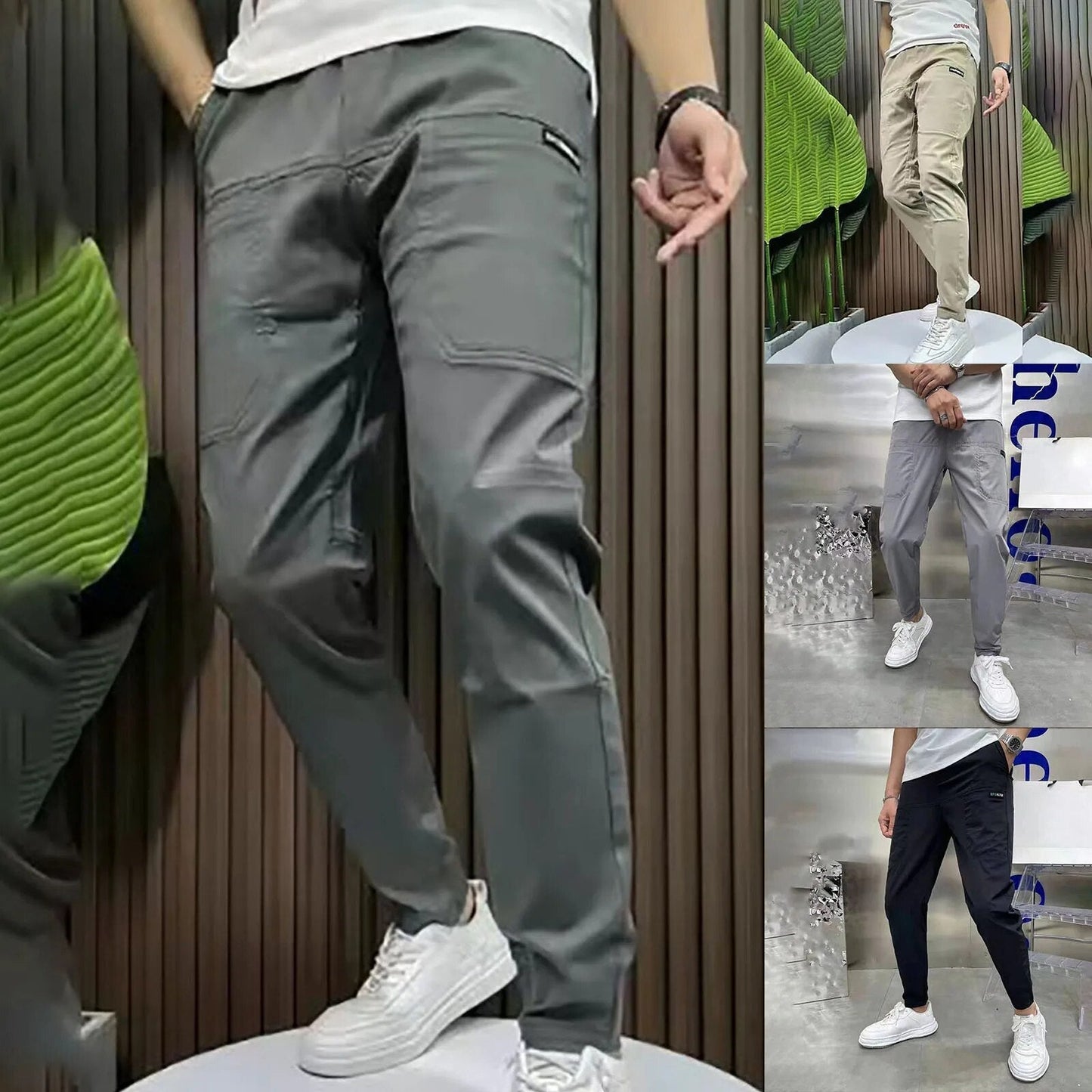 Henry Charlois™️ Comodi pantaloni cargo elasticizzati