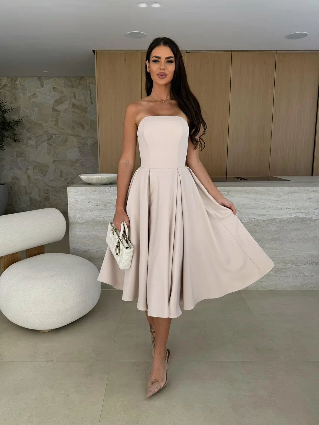 Irene Altimari™ Abito midi senza spalline