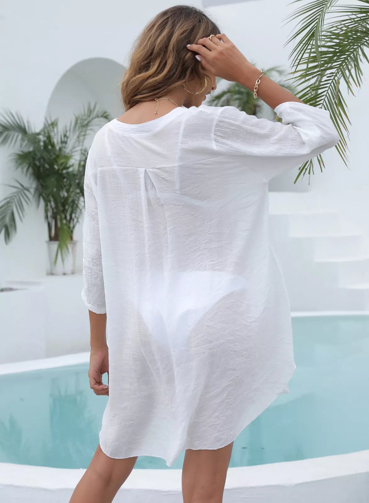 Isa Allio™ Abito camicia casual da donna