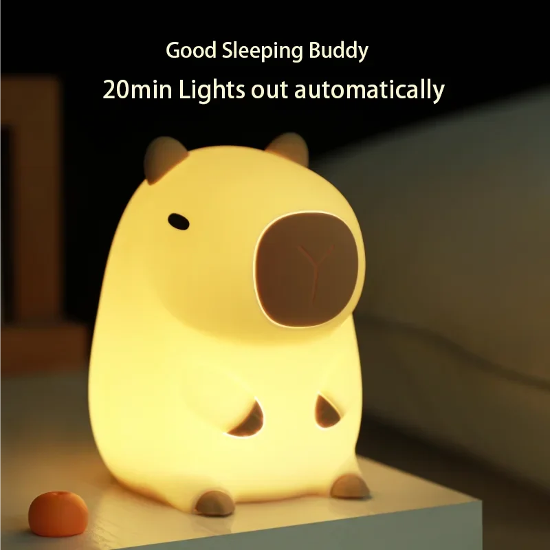 LumaCapy™ Carino il capibara con luce notturna