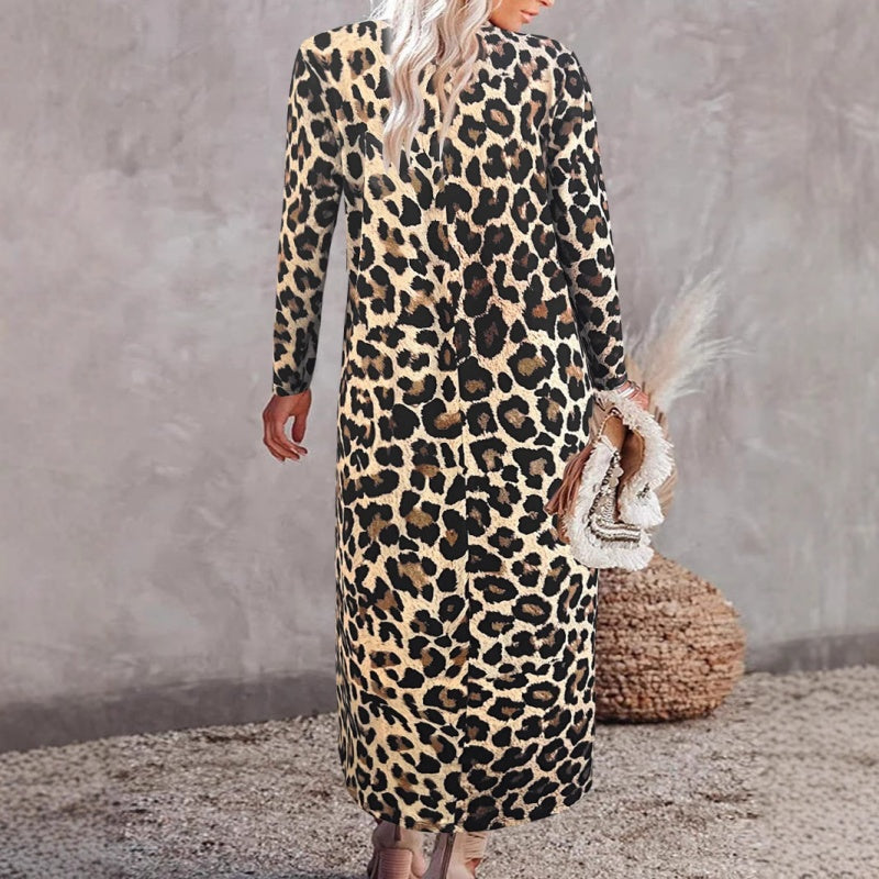 Marzia Baglio™ Abito alla moda con stampa leopardata